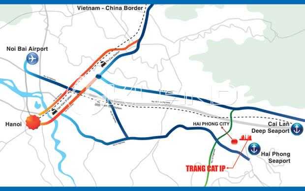 Vị trí KCN Nam Tràng Cát