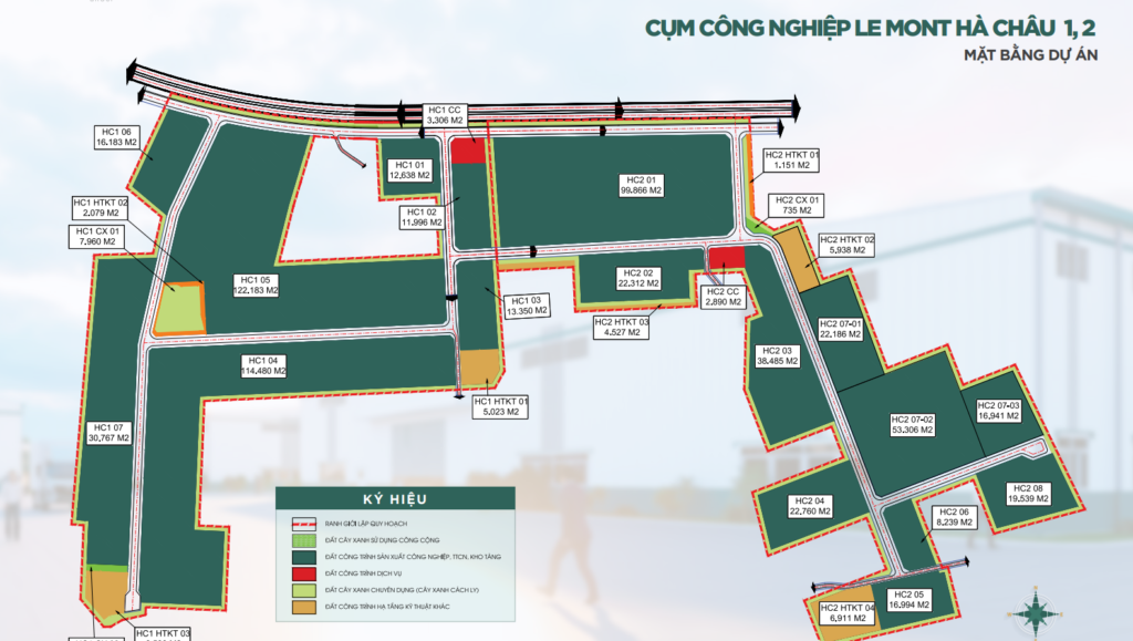 Mặt Bằng CCN Hà Châu 1-2
