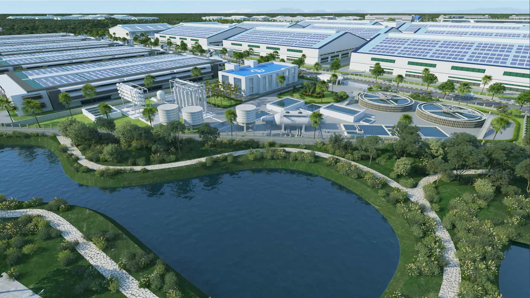phối cảnh kcn green park