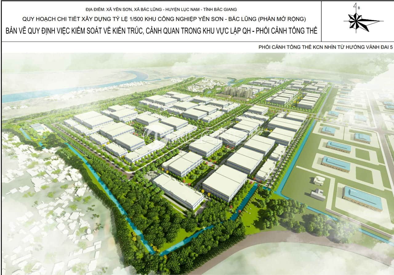 phối cảnh kcn yên sở
