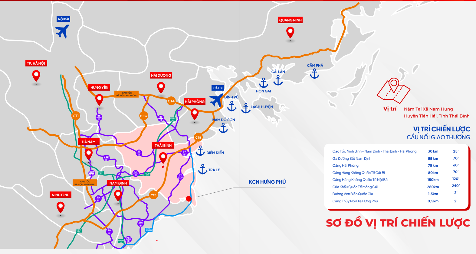 Vị trí Khu Công Nghiệp Hưng Phú